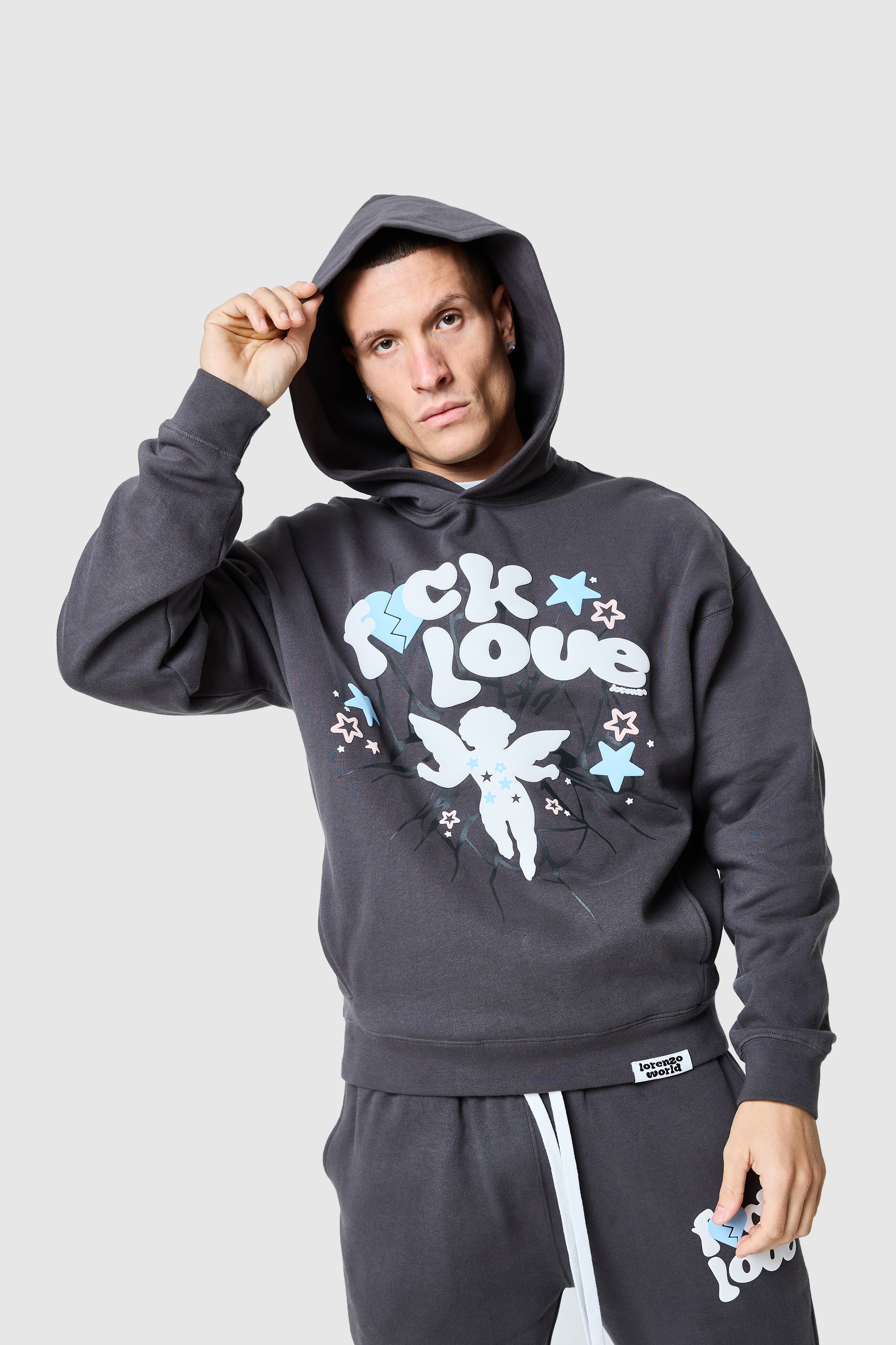 Fxck Love Hood - Volcano Grey - Image 5