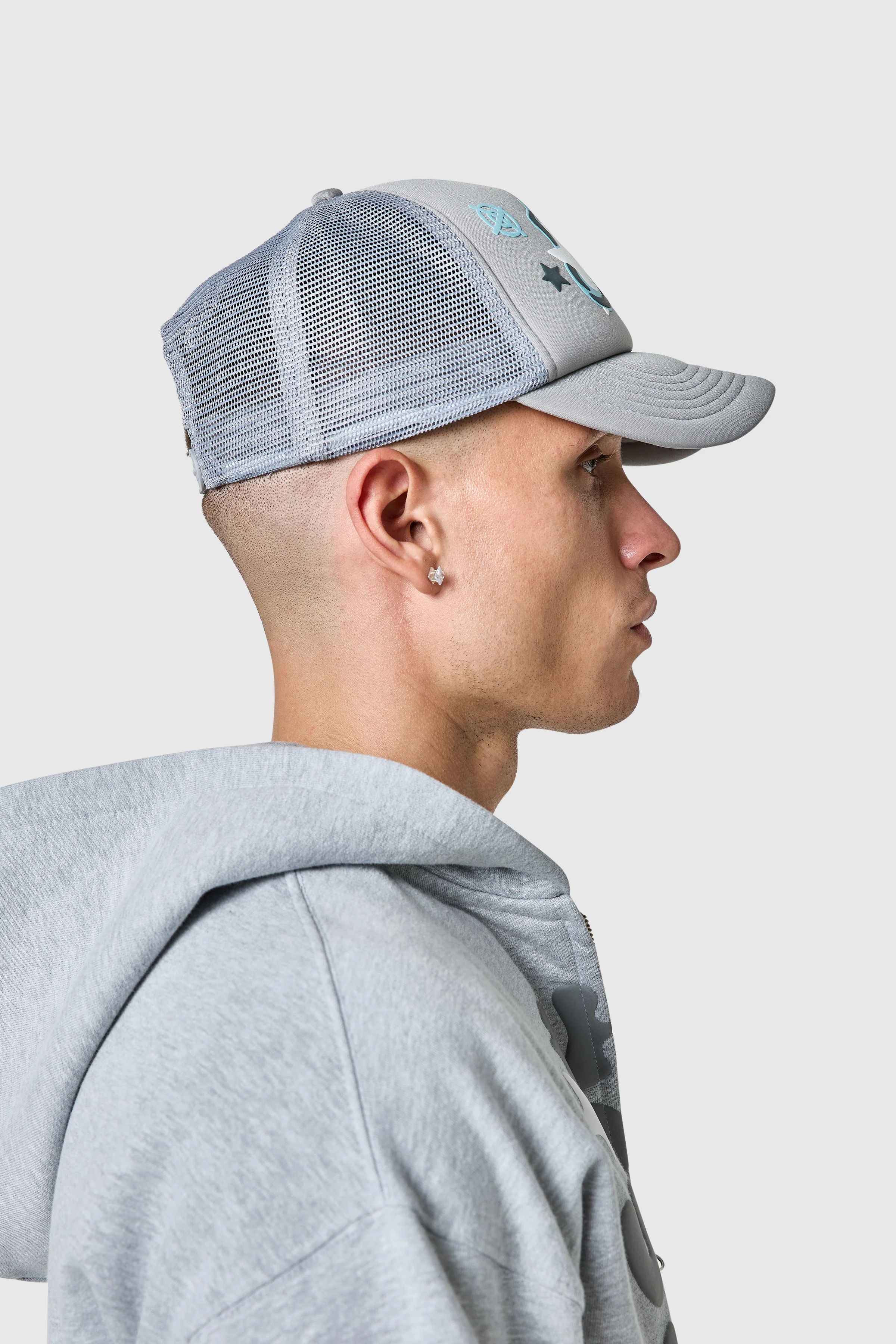 Target Trucker Cap - Moon Grey - Image 4