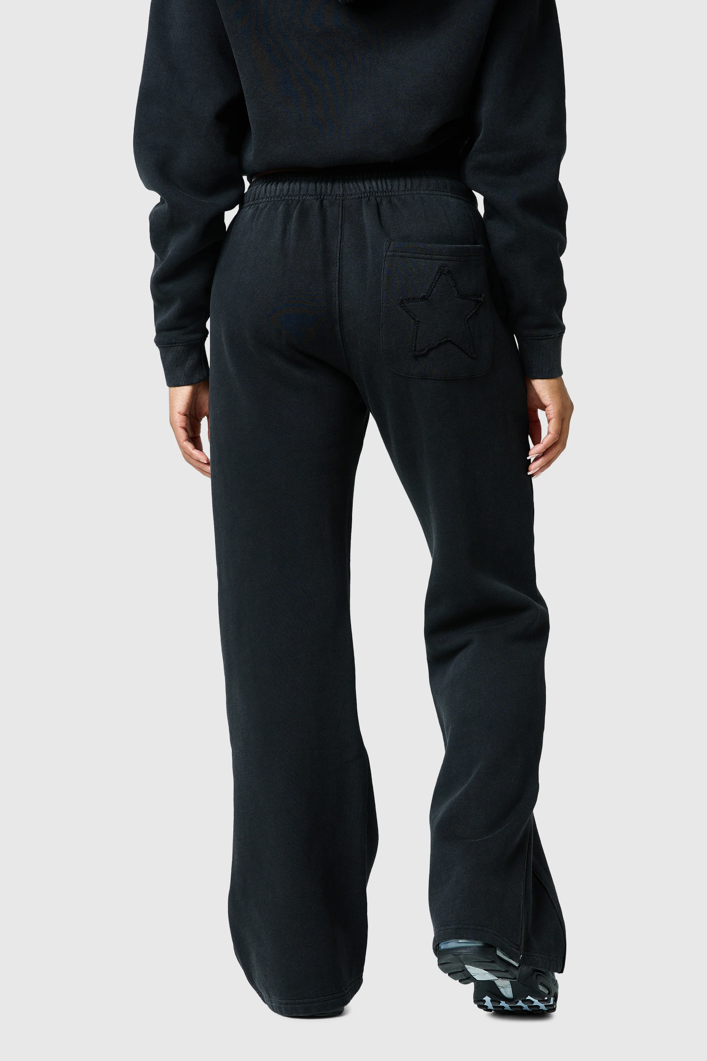 Womens Lrzo Wrld Applique Jogger - Black - Image 5
